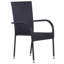 Adamas 4 - Person Wicker Patio Dining Set with Rectangular Table-816485095-836509983