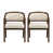 Beige Cushion/Walnut Frame selected