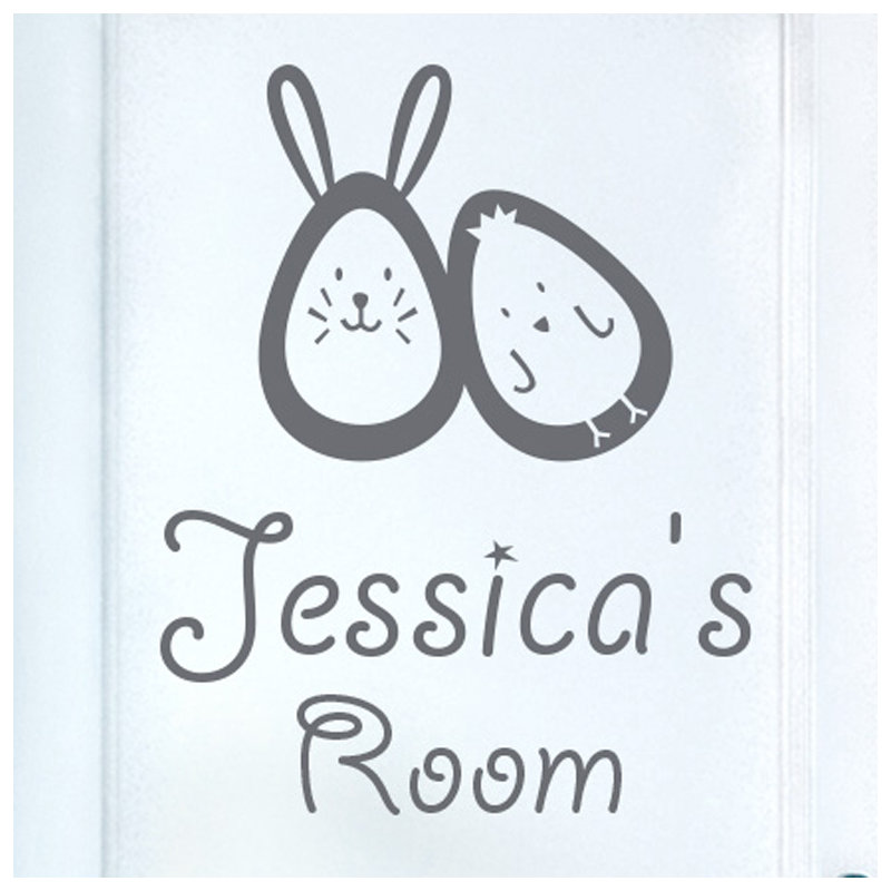 Animals Wall Decal, Grey
