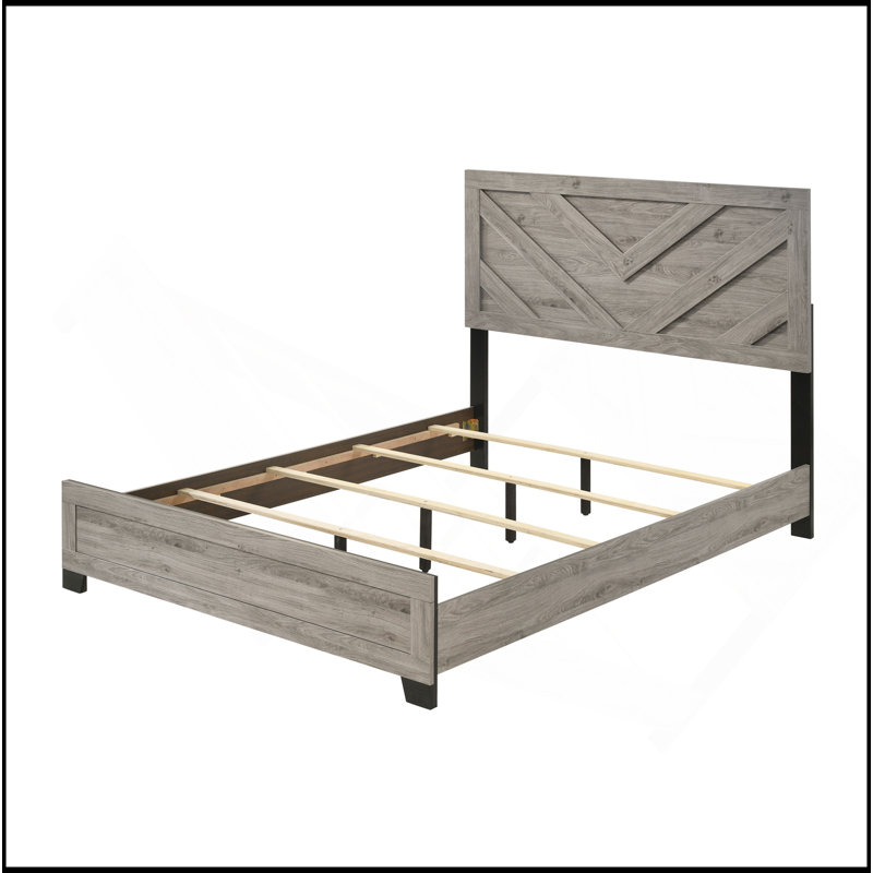 Grand lit confortable et élégant au design polyvalent pour un sommeil relaxant