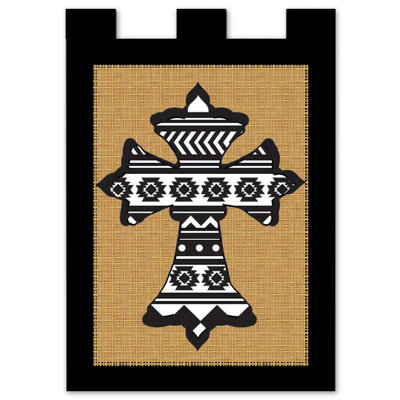 Drapeau de jardin Aztec Cross
