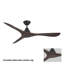 Ventilateur de plafond intelligent à 3 pales en bois naturel Carve avec télécommande incluse-116667906-116667915-123843250