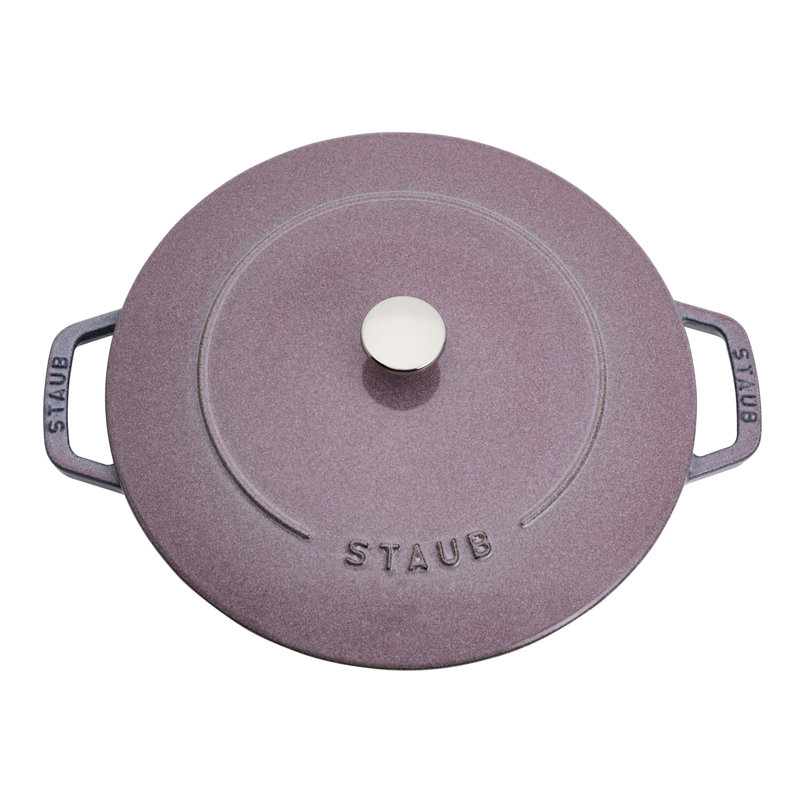 Staub Cast Iron Round Cocotte, Dutch Oven, 5.5-Quart, Serves 5-6, Made In France, Peony Pink, Lilac