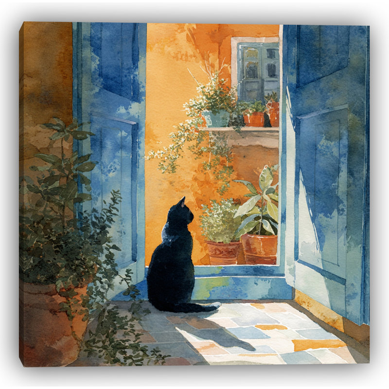 «Garden View», art mural sur toile tendue, H 40 po x l 40 po, 2