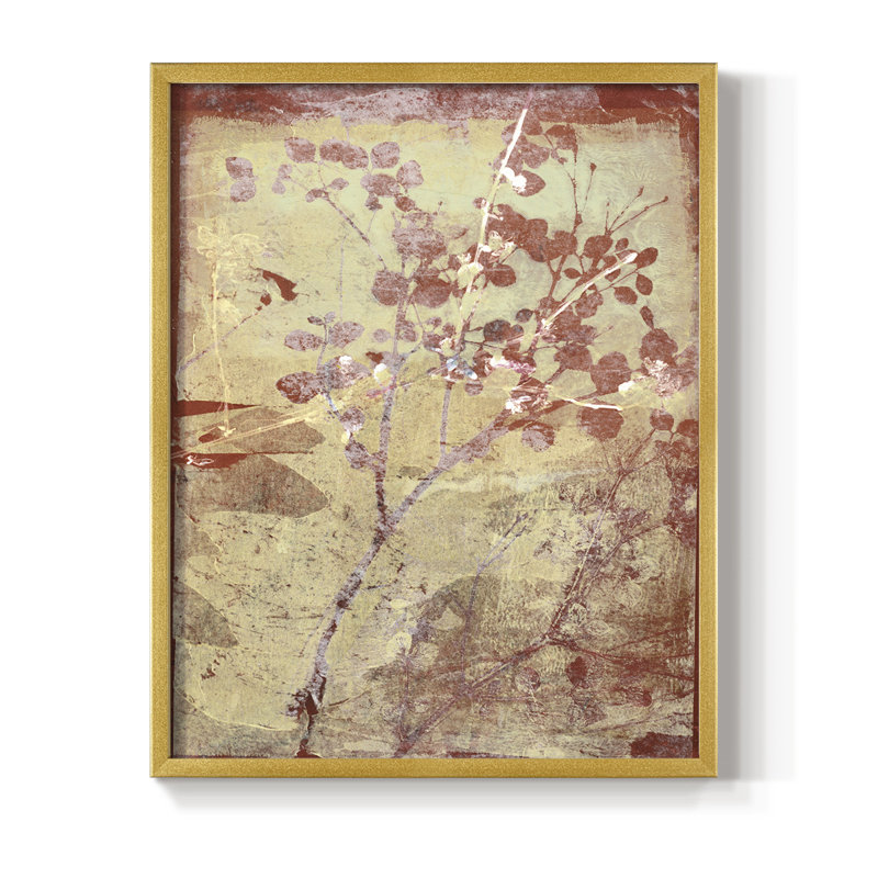 Boundless IV Framed Print - Solid Wood, Gold, 28" H x 22" W