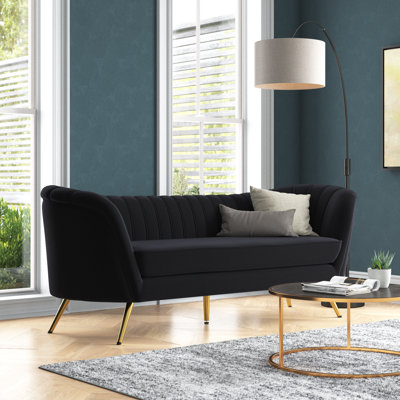 Tiberius 88'' Velvet Sofa