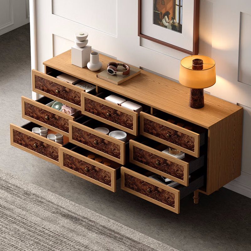 Large-Capacity Multi-Functional Sideboard, Brown