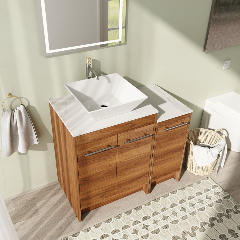 Meuble-lavabo simple 35,47 po avec comptoir