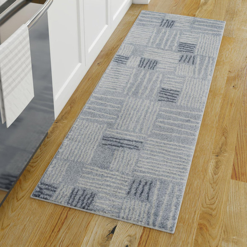 Geometric Area Rug, Runner 78.7 cm x 365.8 cm