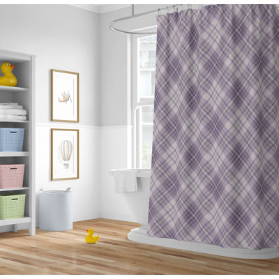 Chinny Tartan Ultra-Thin Lightweight Shower Curtain