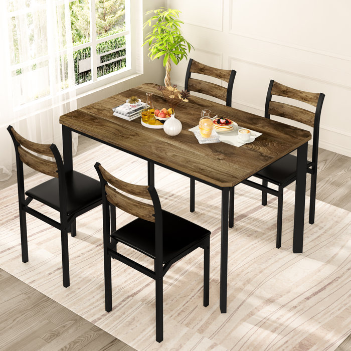 Ebern Designs Ohmer 5 - Piece Dining Set & Reviews | Wayfair