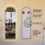 Miroir pleine longueur 65 po x 21 po à DEL arqué, à intensité variable, haute définition et antidéflagrant