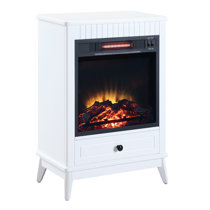 ClassicFlame 17.5W Infrared Quartz Electric Stove Heater, Black 