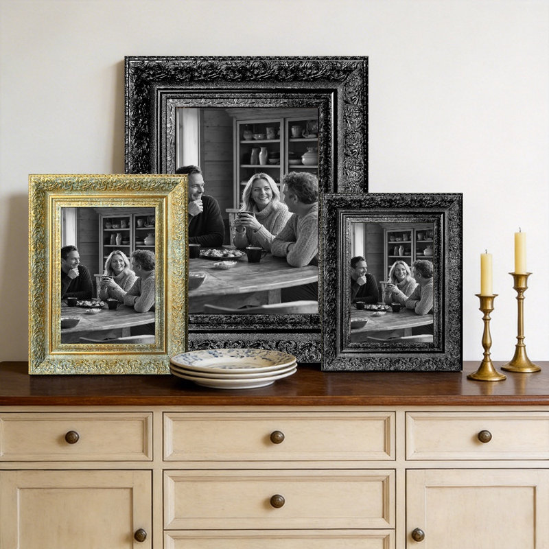 Cadre photo noir 3 pièces 11 "x 14", Noir, 3, L 11 po x H 14 po