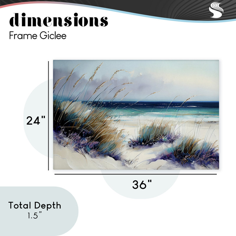 Toile Euphoria Beach Dunes, design par Sasha