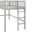 Lit simple mezzanine bas, gris et coulissant pour un lit de chambre à coucher luxueux avec délice amovible-1223049239-1223049224