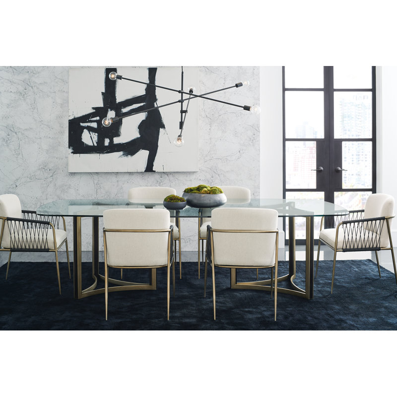 Modern Remix Glass Dining Table