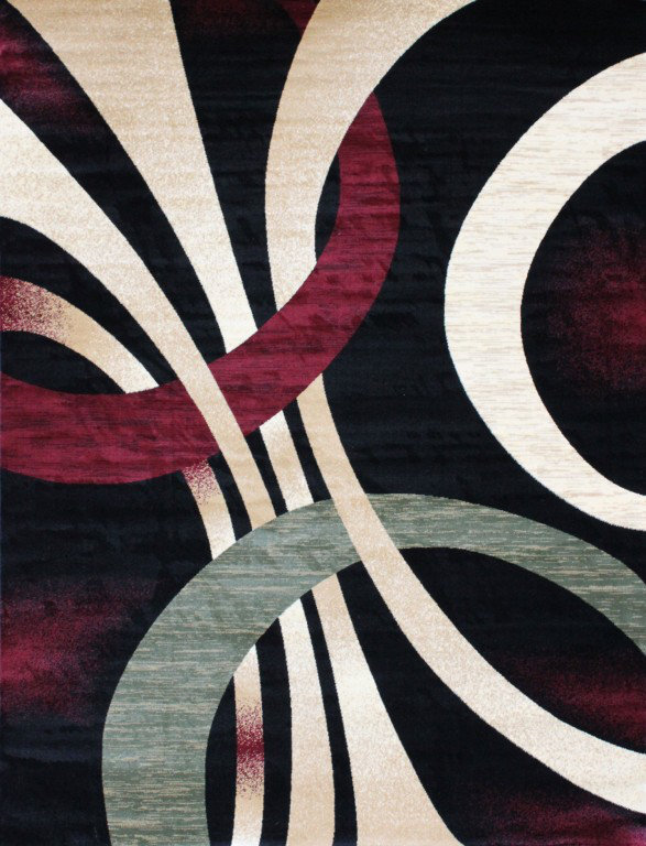 Dossantos Abstract Indoor Rug, Rectangle 8' x 11'