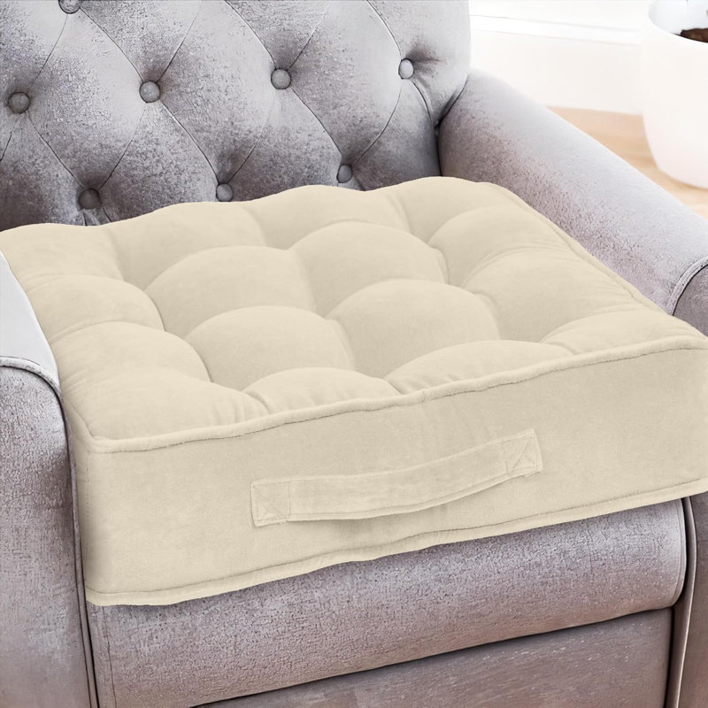 Barraza Cotton Indoor / Outdoor Sqaure Cushion Pad, Cream