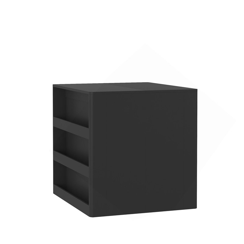 Table de salle à manger extensible pliable pour 1 à 10 personnes, console multifonctionnelle en bois extensible, Noir