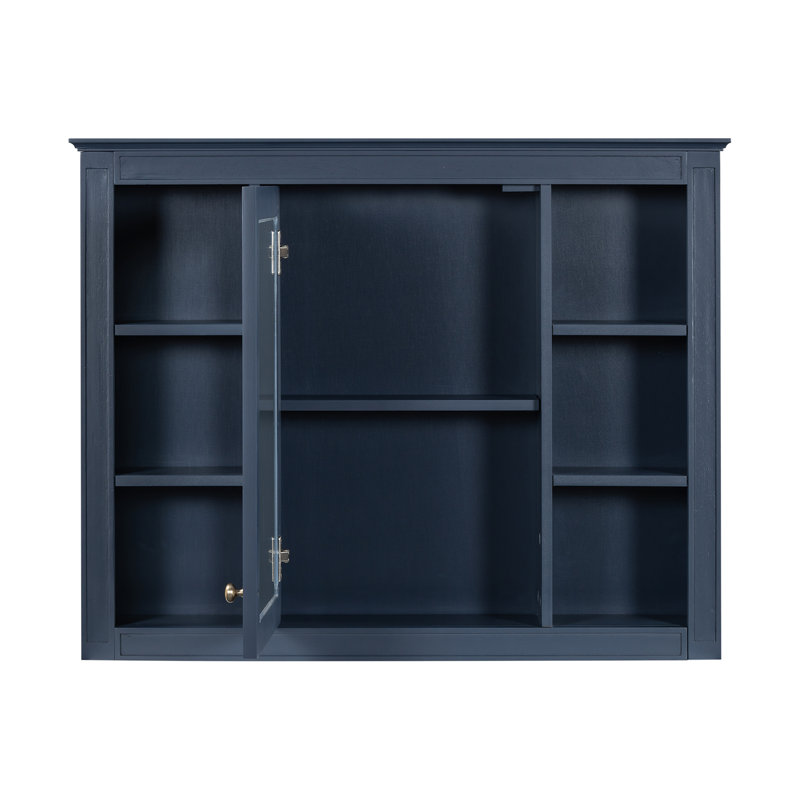 Armoire à pharmacie murale 35 po x 27,5 po, Bleu