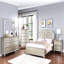 Mobilier de chambre à coucher à panneau double de style traditionnel très grand lit 1 pièce-96290448
