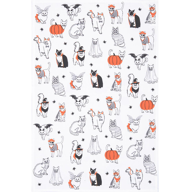 Torchon d'Halloween 100% coton
