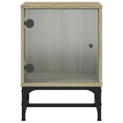 Genagra 35 cm W Steel Bedside Table