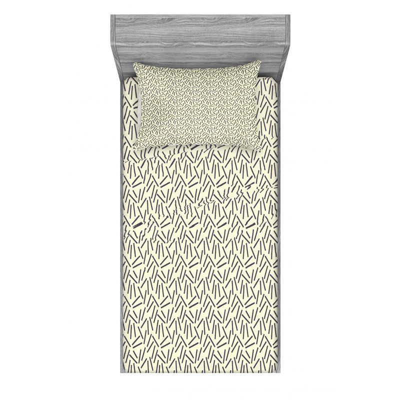 Microfiber Sheet Set, Twin Sheet Set with Fitted Sheet
