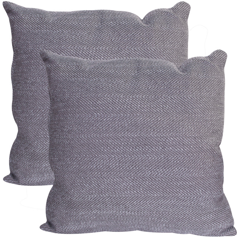 Housse et insert de coussin carré Grassroots, Gris / Beige