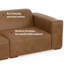 Rex 5 - Piece Modular Genuine Leather Sectional with Ottoman-98294401-98294402