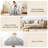 71"x59"x27" Baby Playpen With Mat, Foldable Play Pen For Babies And Toddlers, Foldable Play Yard With 300D Oxford Fabric For Fence,Indoor,Outdoor,Grey-124969096