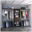 Closet System Pittsburg, Bedroom, Dark Walnut