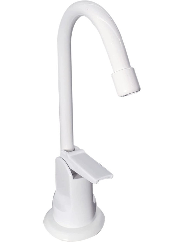 Robinet distributeur d'eau froide 6 "Touch-Flo, Blanc thermolaqué