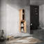 Armoire de salle de bain moderne 12 po, fixation murale, 2 portes à fermeture silencieuse, grand rangement, armoire imitation chêne de 12 po, look avant-gardiste, solution de rangement