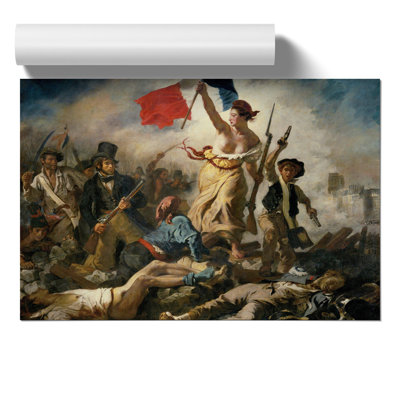 Liberty Leading The People by Eugene Delacroix - No Frame Painting