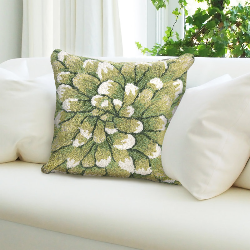 Square Pillow Cover & Insert, Green