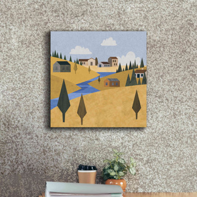 «River Valley Village» par Andrea Haase, estampe numérique sur toile
