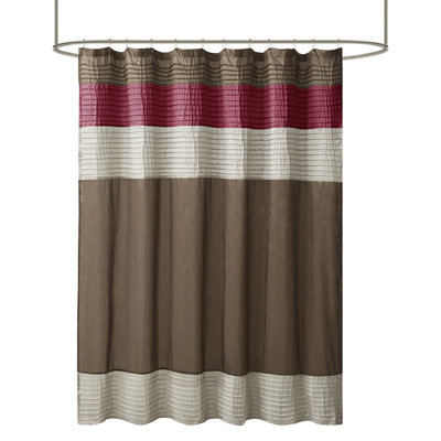 Faux Silk Shower Curtain