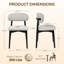 Chaises de salle à manger rembourrées en bois (ensemble de 2)-130173177-130173179