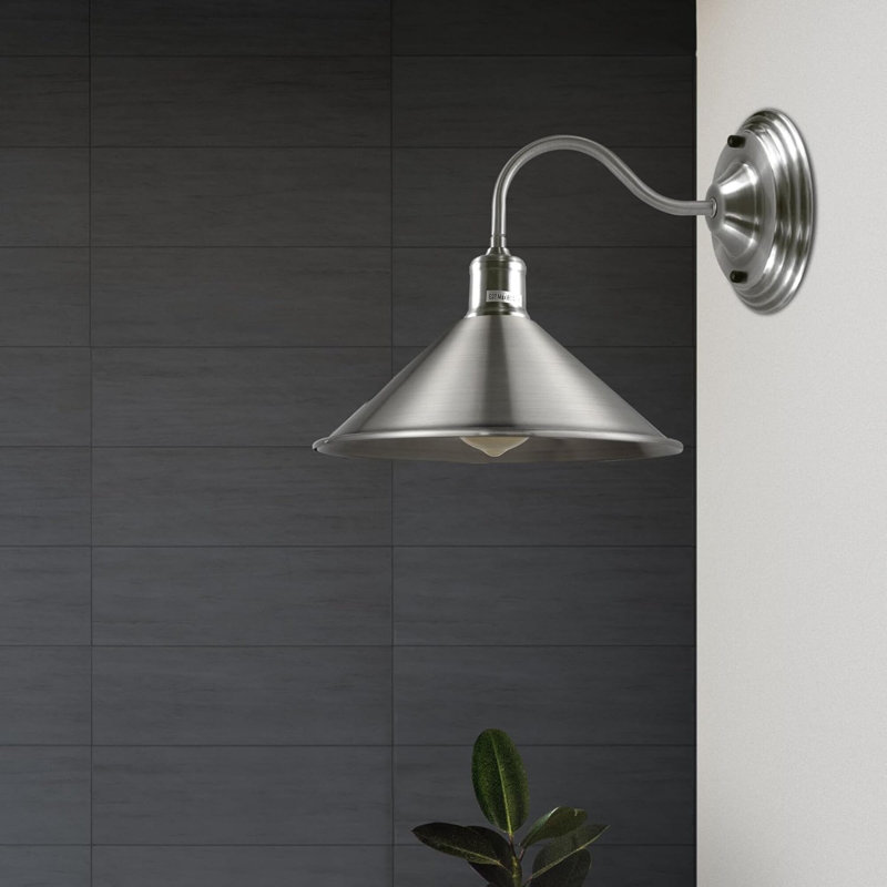 Clementina Armed Sconce, Yes, Gray