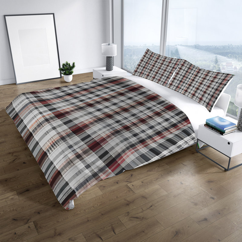 Ensemble de housse de couette , Housse de couette simple + 1 taie décorative pour