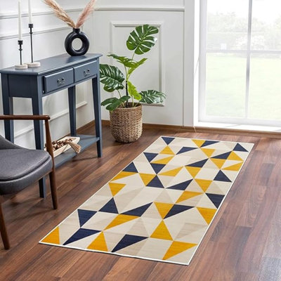 Rectangle 40 cm x 60 cm Geometric Area Rug
