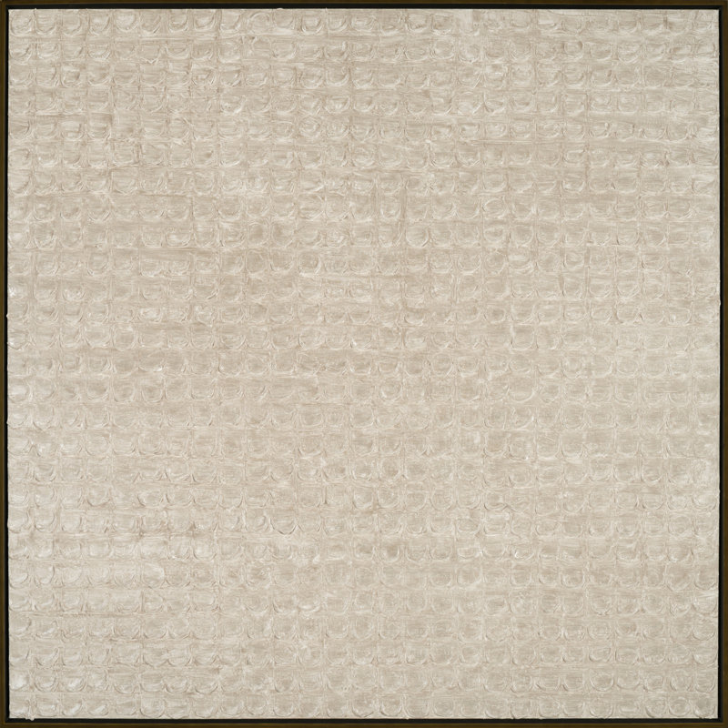 «Blank Holograph» par H. Scott - peinture sur toile à cadre flottant