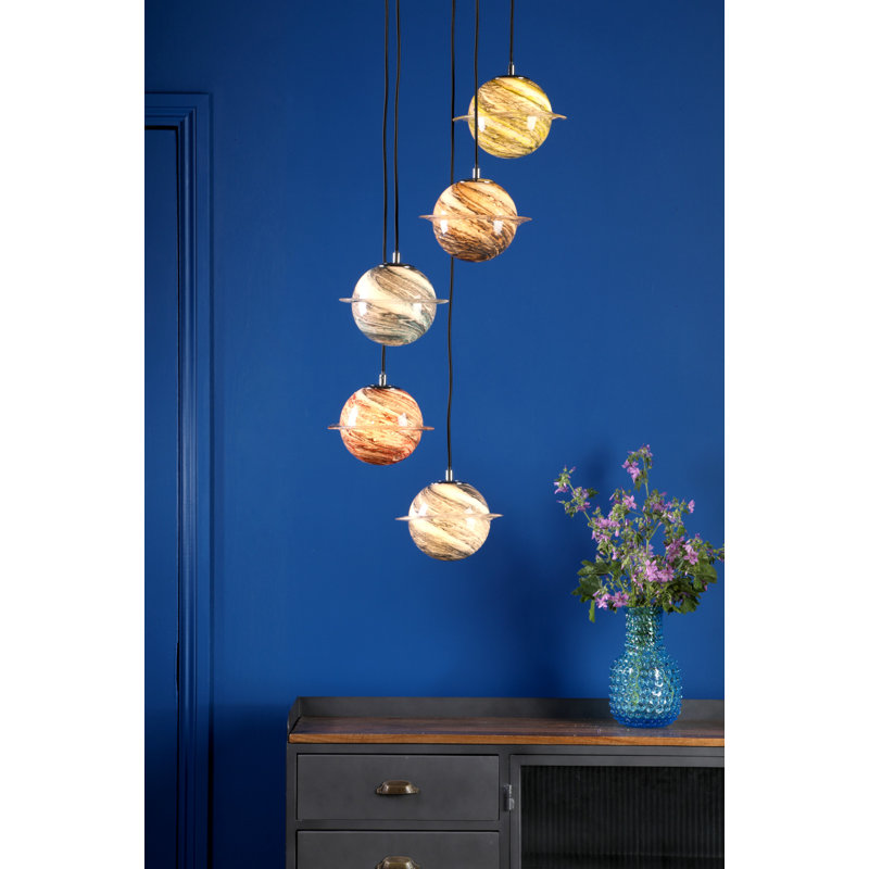 Coverson 5 - Light Polished Chrome Pendant