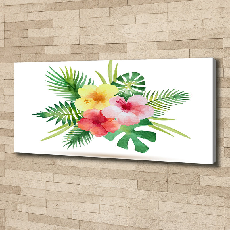 Hawaiian Flowers - Wrapped Canvas Print
