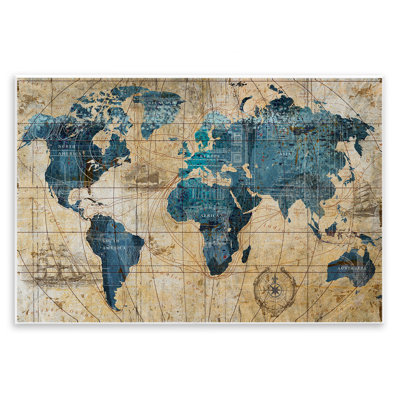 Carte du monde abstraite par Art Licensing Studio - impression