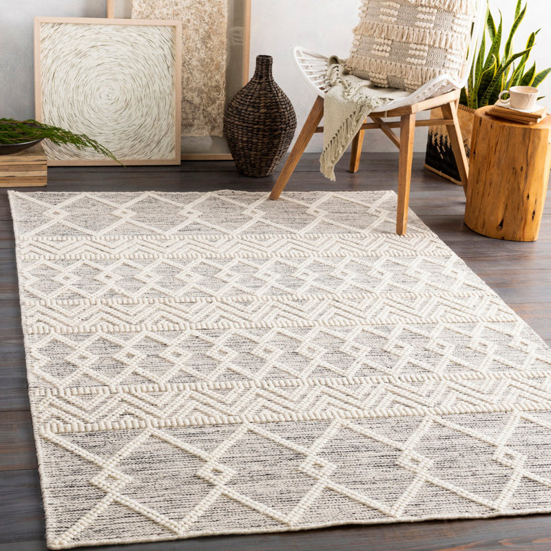 Modern Rug, Geometric Stain Resistant Easy to Clean Rug For Living Room, Dining Room, Bedroom, Rectangle 152 x 229 cm