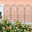 Ensemble de 4 treillis en métal 71 po x 19,7 po noir. Antirouille pour le jardinage extérieur. Assemblage facile en métal. Vignes de lierre idéales, rose, gloire du matin, paquet Plantes noires. Matériau solide. Convient au jasmin, etc.-1942293083