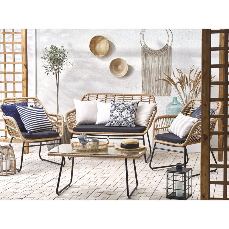 Martika 4 Seater Rattan Conversation Set